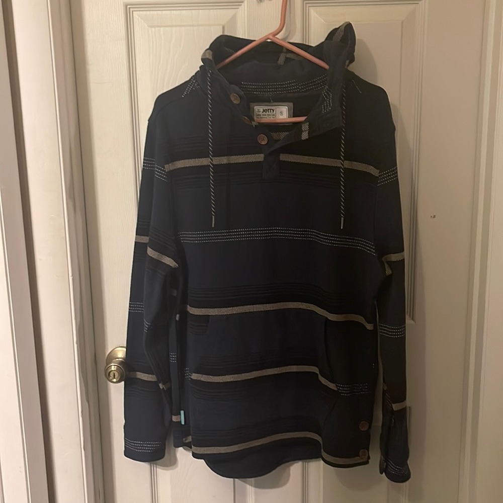 Navy blue Jetty Baja hoodie size S